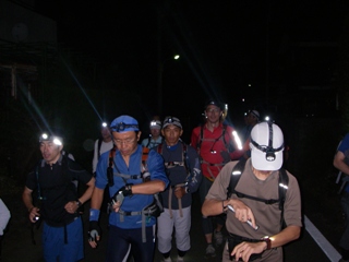 日本山岳耐久レース夜間走行練習会