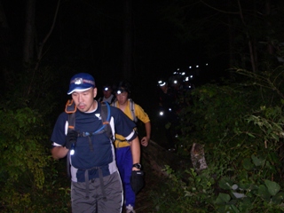 KOCCi日本山岳耐久レース夜間走行練習会　終了